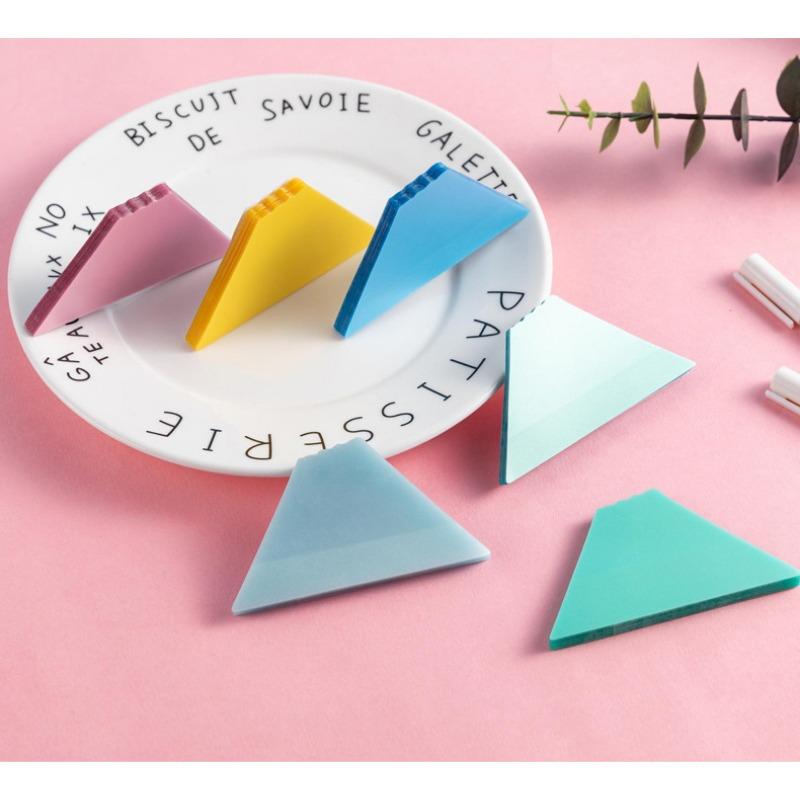 30/50sheets Light Color Transparent Pearlescent BOPP Sticky Notes Notebook Reading Highlights Label Writable Sticker To Do List Tab