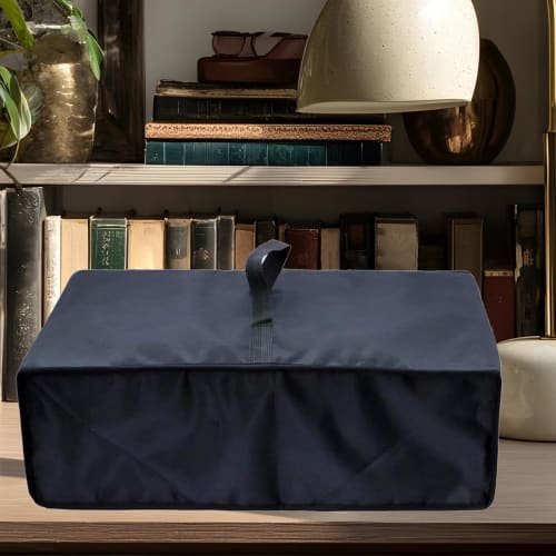 Turntable Dust Cover, Waterproof Turntable Dust Cover, Oxford Cloth Wide Fit Protector, Breathable Water-Resistant Material, Easy Slip-On Design, 48.0