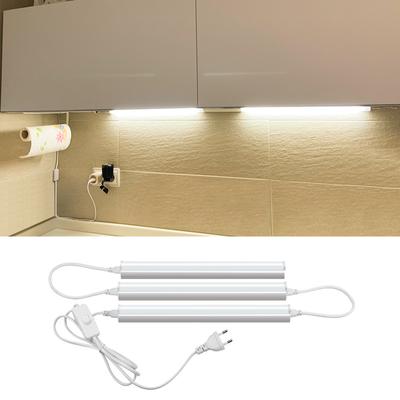 T5 LED Tüp Duvar Lambası 220V LED çubuk ışığı 6W 10W 300mm 600mm LED Floresan Tüp AB Güç Anahtarı ile Mutfak Aydınlatma