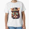 Steampunk Cat T Shirt Design Classic Tshirt Made In Usaaus Tshirt S2xl