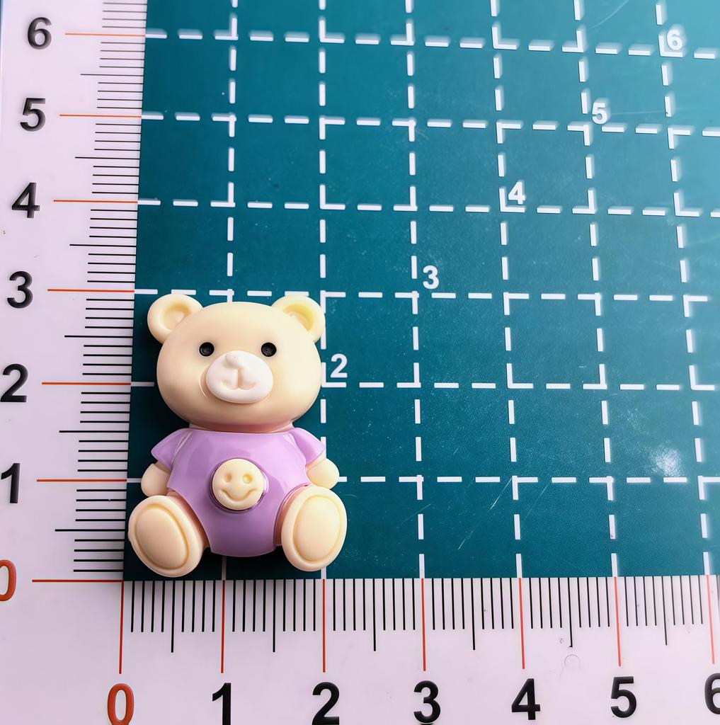 Cartoon Mary Bear Resin Shoe Charms & DIY Accessories