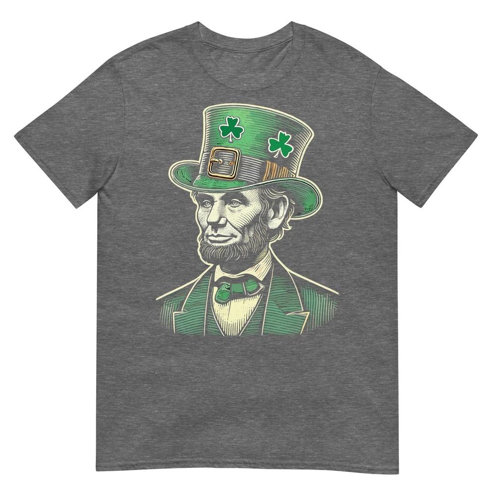Unisex Patriotic St Patricks Day Irish Abraham Lincoln Funny TShirt