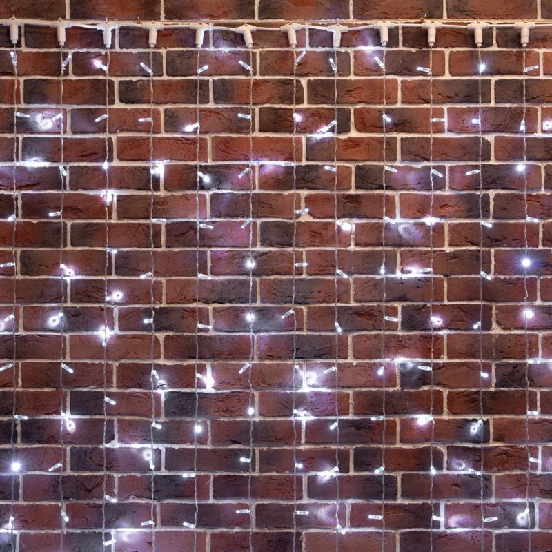 

Garland Neon-night led Rain 2x6m Constant Glow Transparent Wire 230 V White Diodes 235-175