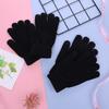 1 par Barnehansker Fullfinger Vaskbare Komfortable å ha på Elastiske Vindtette Akryl Termiske Votter for Utendørs