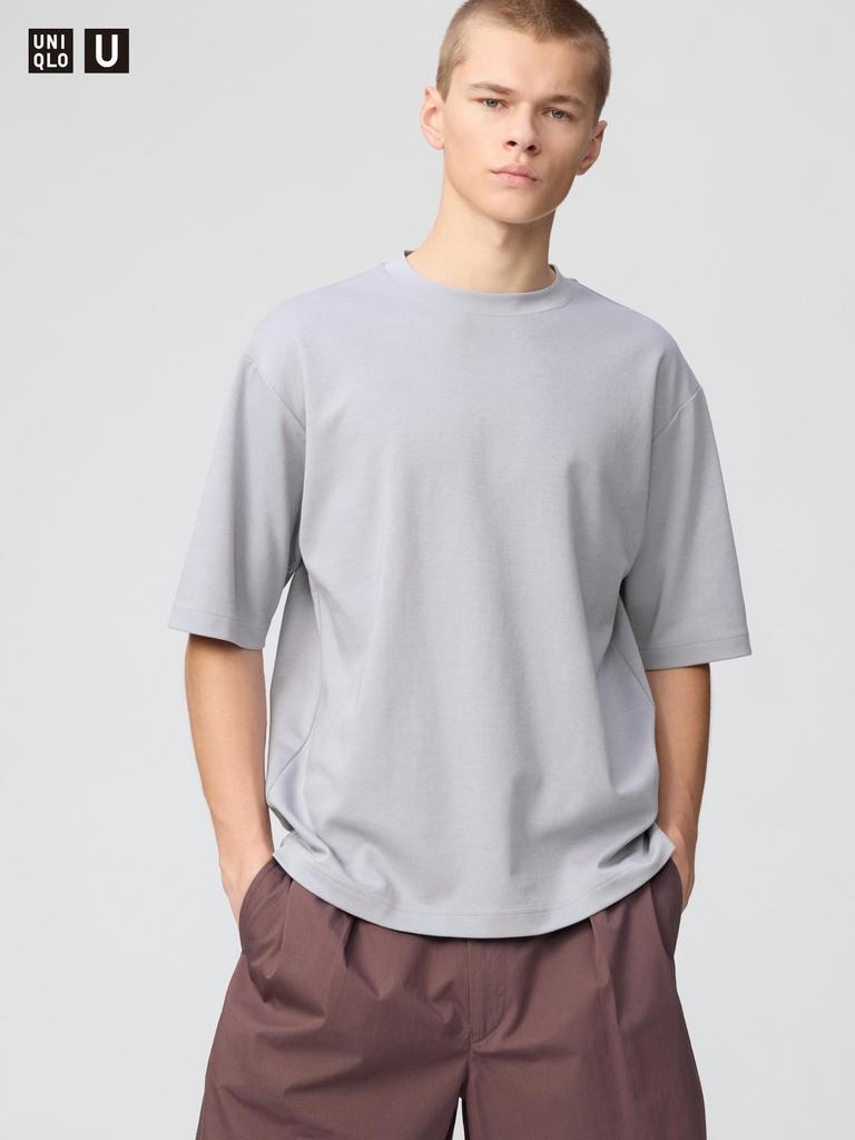 Uniqlo Airism CoTTon Oversized Crew Neck T