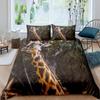 Animal Giraffe Duvet Cover 3D Digital Printing Three-Piece Bedding Set