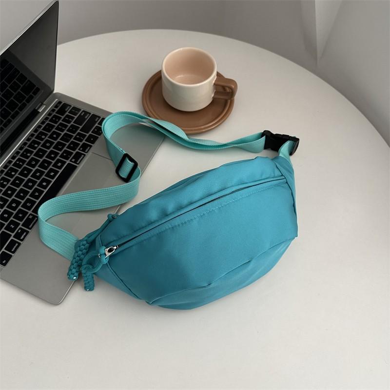 Casual Messenger Breast Bag 2025 Hot Sale New Versatile Solid Color Bag Women's Trend Sports Capacity Commuter Cycling Bag