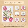 Thickened Handmade Bookmark with Calligraphy Painting, Creative Blank Cardboard, Dried Flowers, and Hand-painted Transparent Label