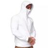 Fashion Men's Sportswear Hooded Long Sleeve Fleece Sweater European and American Men's Mask Sweater