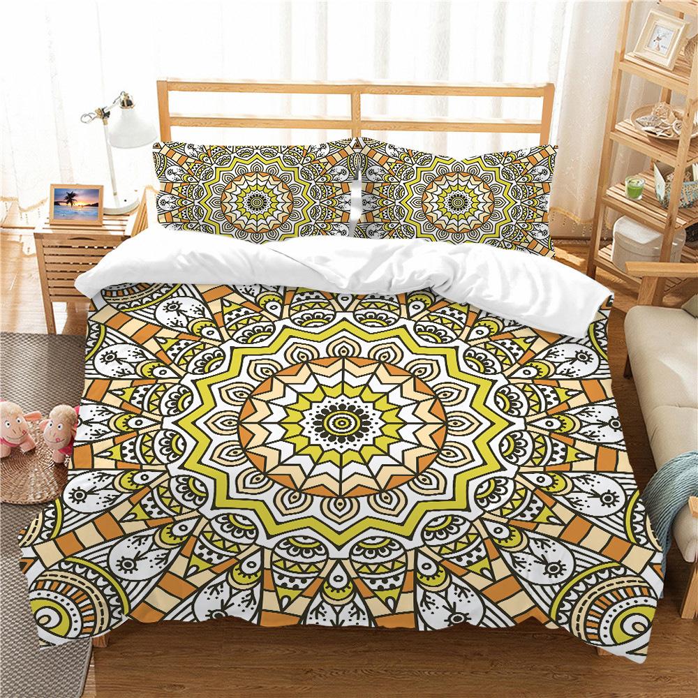 Bohemian Series Bedding Two Or Three Pieces Polyester 3D Digital Printing
