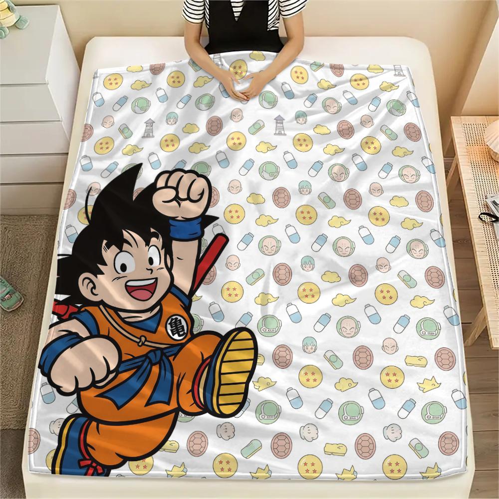 

Cute Dragon BallPrint Flannel Blanket, High quality Comfortable for All Seasons, Home Decor, Warmth and Comfort 80cm x 120cm