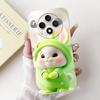 For OPPO Reno 12F 5G Case CPH2637 Lovely Panda Rabbit Liquid Silicone Durable Back Cover For OPPO Reno12F Reno12 FS F27 5G Coque