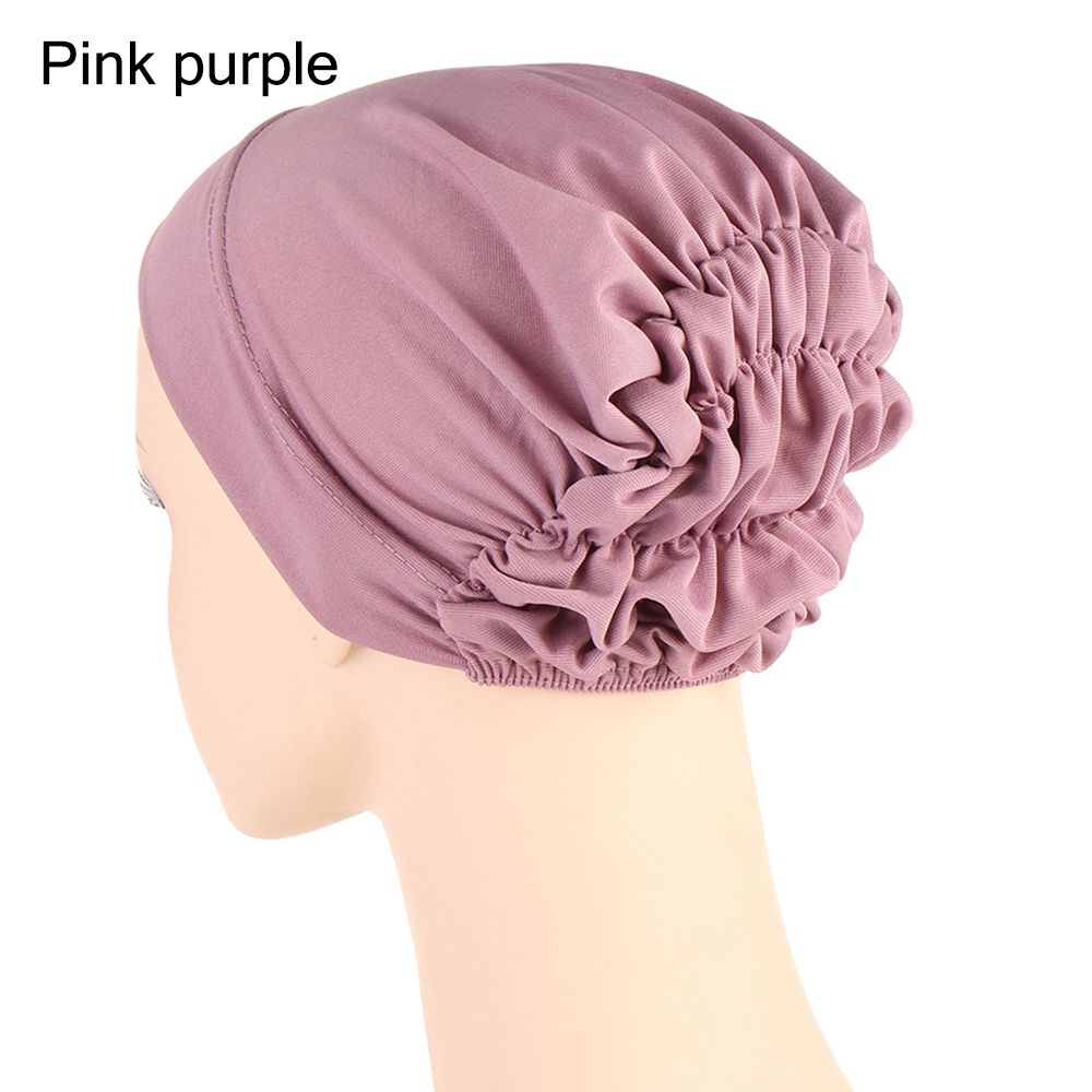 Mode Elastische Hijabs Bonnet Turban Hut Frauen Kopftuch Innenmütze