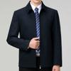 Men's Wool Jacket Middle-aged Men's Wool Jacket Dad's Lapel Casual Business Autumn and Winter Large Size Tops