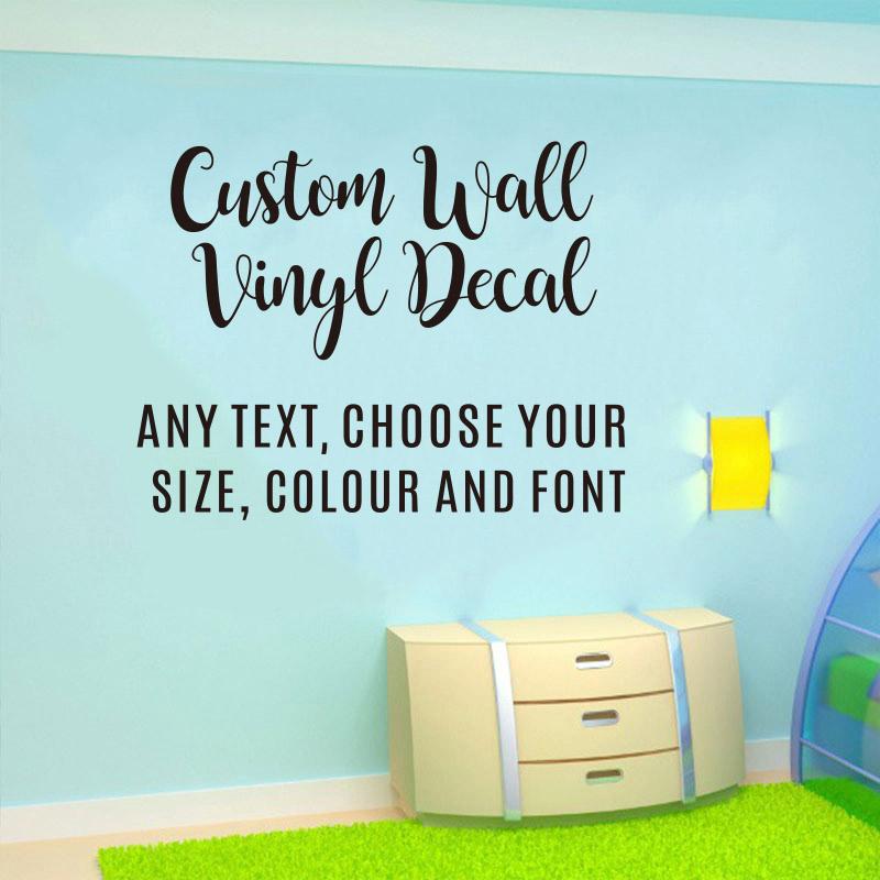 Self Adhesive Vinyl Stickers Custom Quote Design Your Own Wall Decor Nursery Decor Kids Room Sp-210