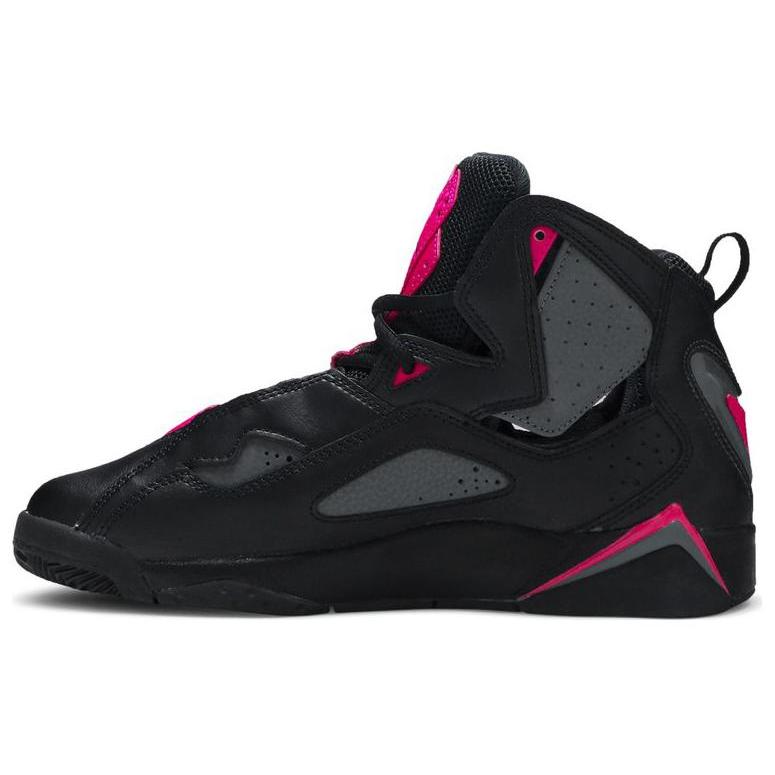 New Jordan True Flight Black Dark Grey Deadly Pink GS 342774-009