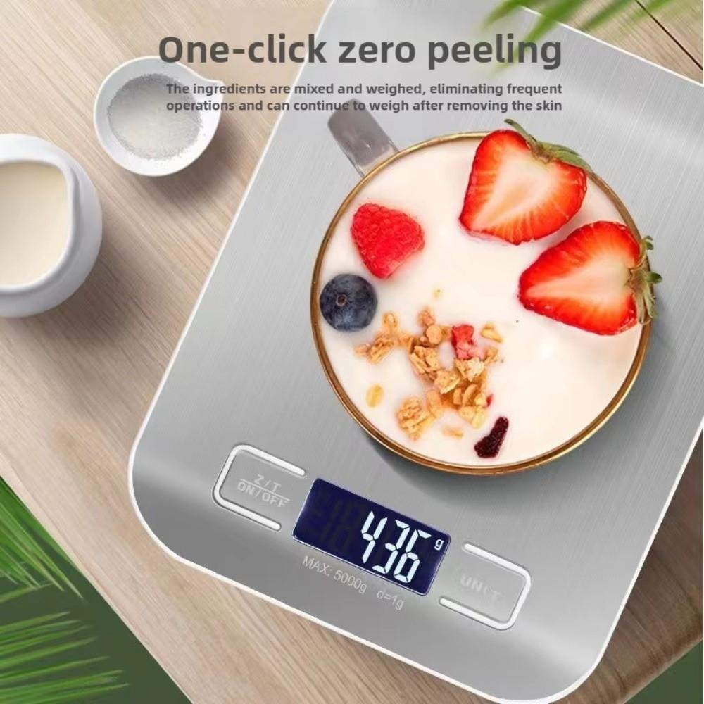 Stainless Steel Electronic Scale 5KG /10KG Capacity Baking Scale Weighing Scale Jewelry Weighing