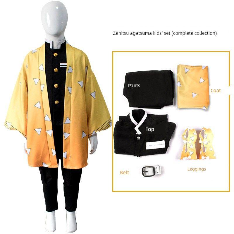 Halloween Demon Slayer Cosplay Costume Demon Slayer Team Kamado Tanjirou Nezuko Zenitsu Cosplay Anime Costume