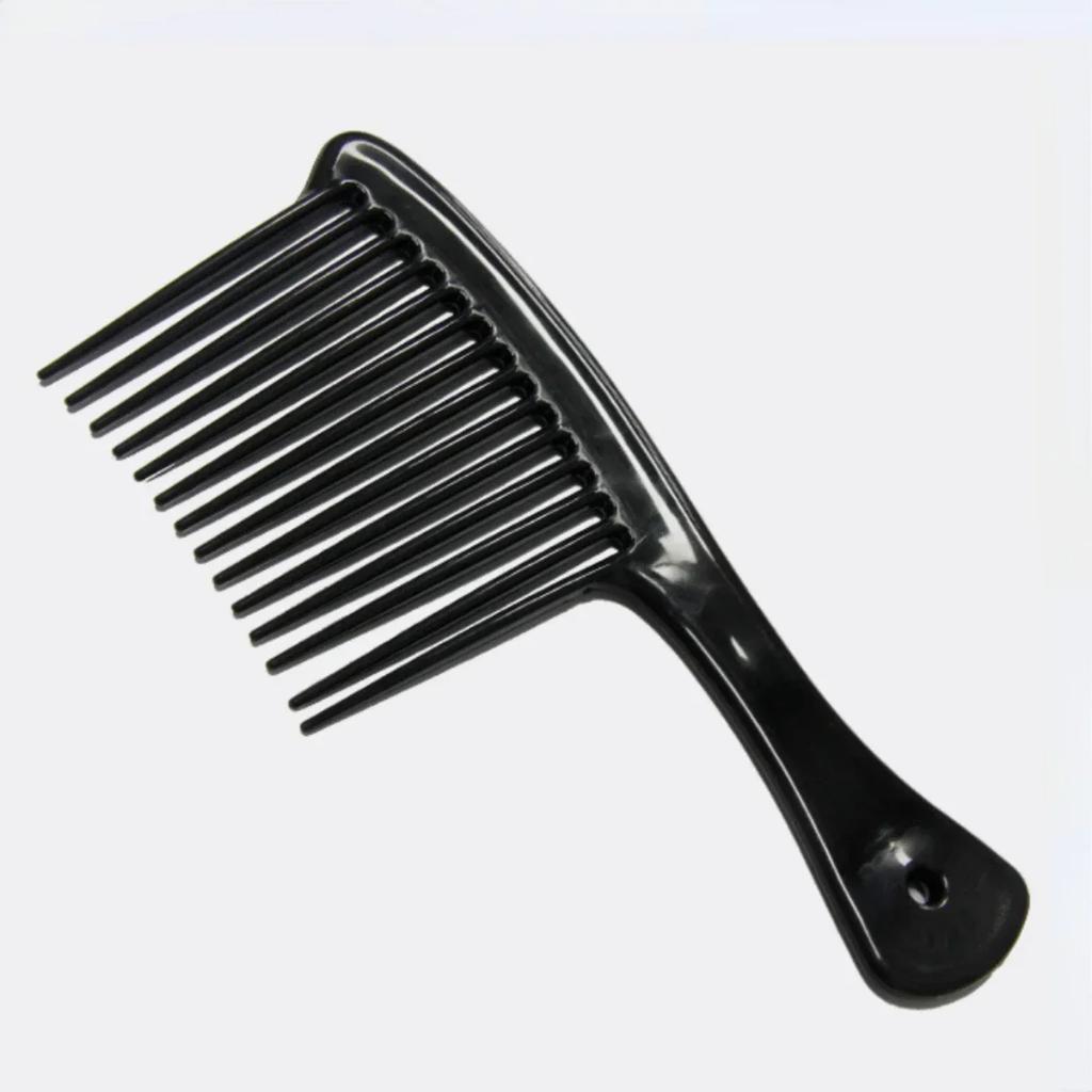 Thick Wide Tooth Comb Smooth Reduce Hair Lose Wet Long Curly Detangling Hairbrush Oil Head Back Professional Comb Barber Combs