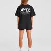 T-shirt Sportiva Fitness Manica Corta Unisex con Stampa Lettere Moda Donna Uomo Girocollo Top Abbigliamento