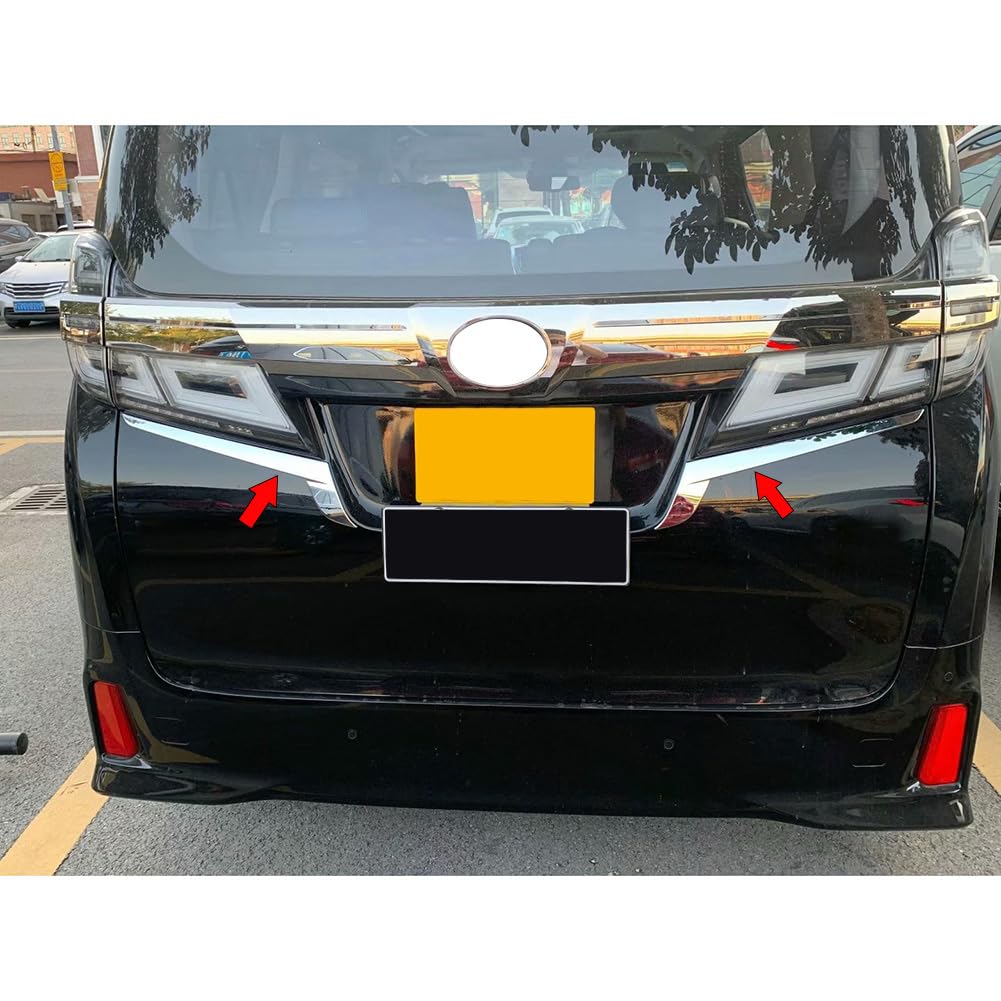 RUIQ Toyota Exterior Taillight Chrome Taillight Designed Exclusively for Toyota Vellfire and Alphard Alphard/Vellfire (30 Series) Over-Eyeliner
