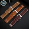 Για Λουράκι Ρολογιού Hamilton Khaki Aviation H77616533 H760250 Field Ανδρικό Γνήσιο Δέρμα Rivet Λουράκι Ρολογιού 20mm 22mm Καφέ Βραχιόλι