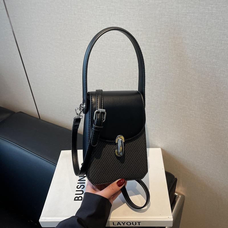 Popular portable small bag women's new fashion mobile phone bag simple casual shoulder messenger bag