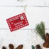 10Pcs Christmas Santa Envelope Felt Candy Bag Gift Storage Holiday Party Decorations Tree Hanging Ornament Red