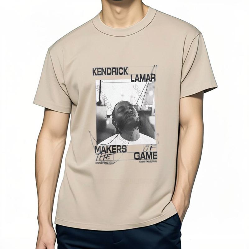 Men Summer Brand Tshirt Cotton Streetwear Cool TShirt KENDRICK LAMAR MAKERS GAME Fashion Unisex Crew Neck Teeshirt Euro Size