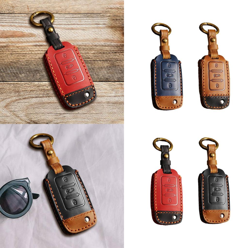 Key Protector Keychain Holder, Protection Texturer, Car Accessories, Leather