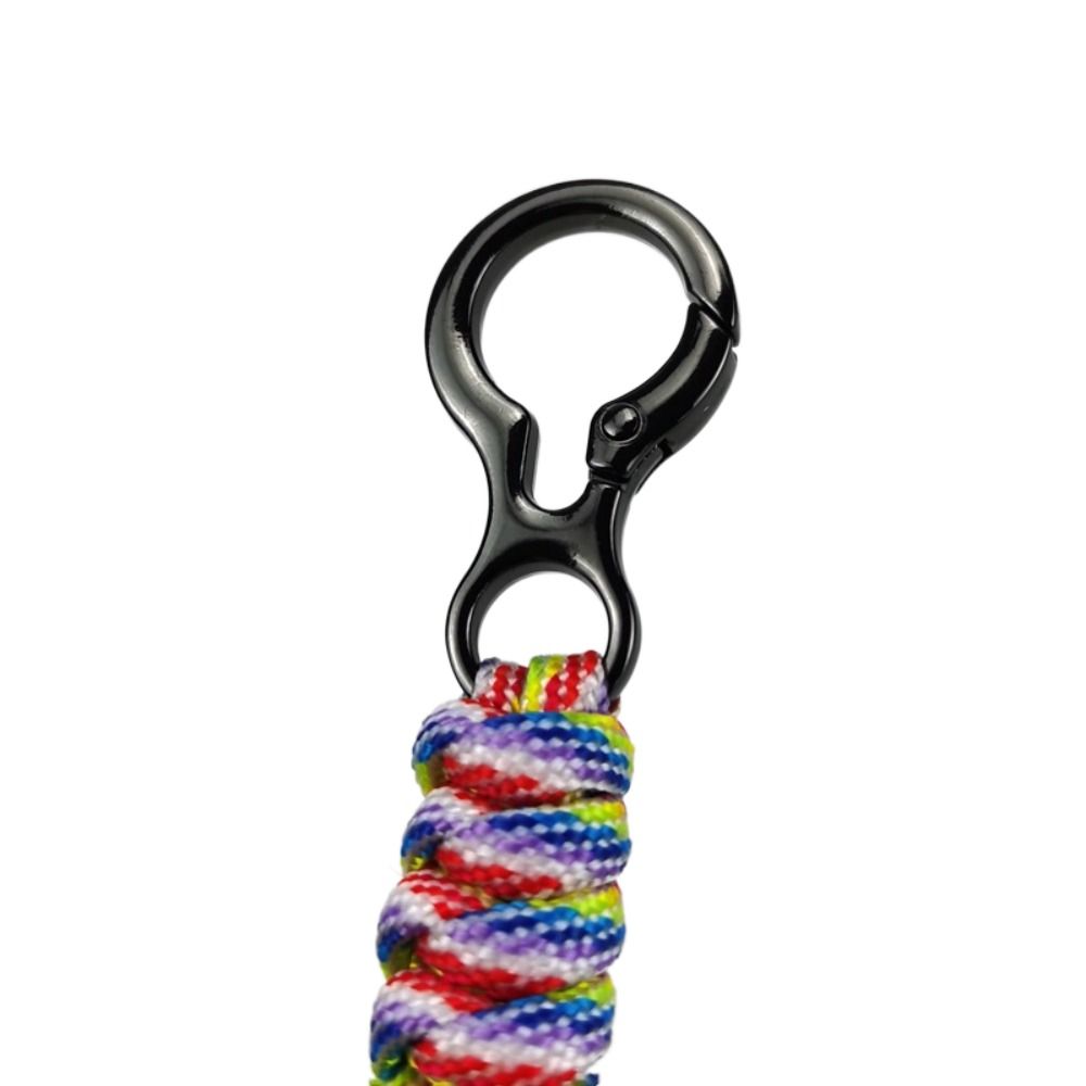 Bag Pendant Paracord Keychain Anti-lost Braided Woven Keychain Umbrella Rope Keyring  Car Trinket