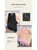 Plus Size Women's French Lace Dress, Long Sleeve, Waist-Cinched, Elegant and Slimming, Fits 130-300 Jin