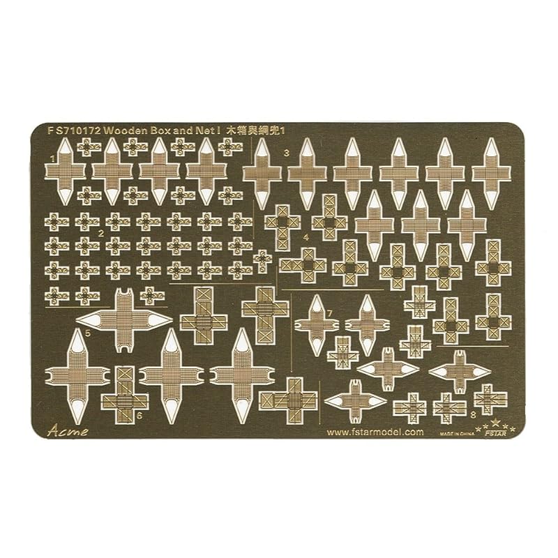 

five star model 1/700 wooden box and net 1 parts for plastic models FSM710172
