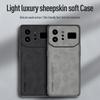 EUCAGR For Infinix Note 60 Ultra Luxury Sheepskin PU Leather Phone Case For Infinix Note 60Ultra Back Cover Silicone Shockproof