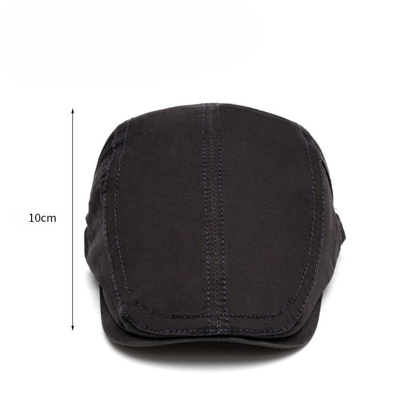 Men'S British Newsboy Hat Cotton Washed Beret Bare Cap Fashion Forward Hat Painter Hat