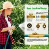 100/75/50/25 Foot Heavy-duty Garden Hose with 10 Function High-pressure Spray Nozzle, Copper Aluminum Joint, Leak Proof Design,durable Rubber Material