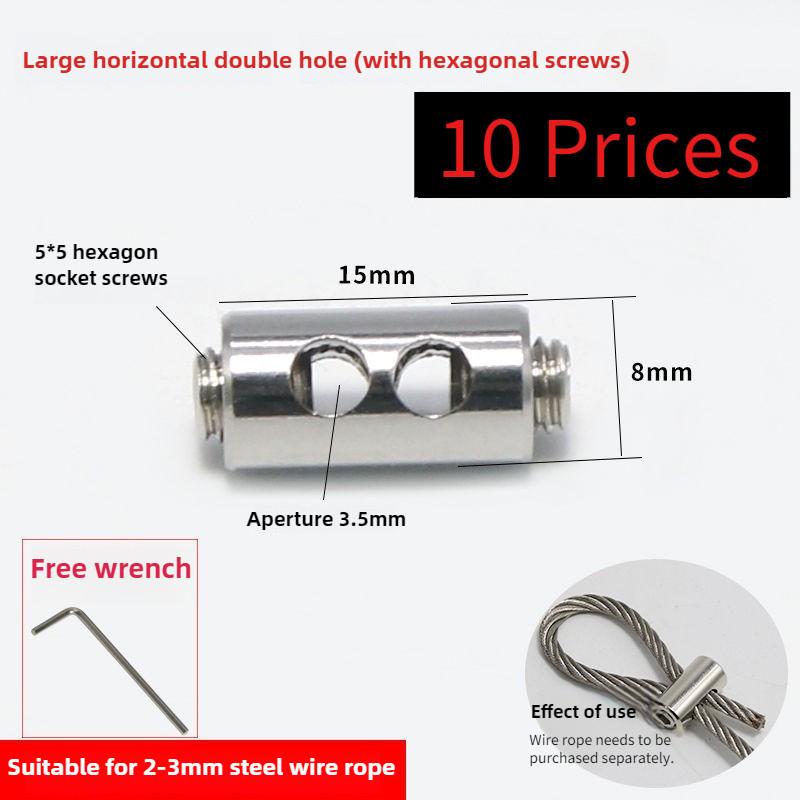 Stainless Steel Self-Locking Chuck Universal Buckle Complete Collection Fixed Buckle Steel Wire Rope Buckle Locking Hub Lock