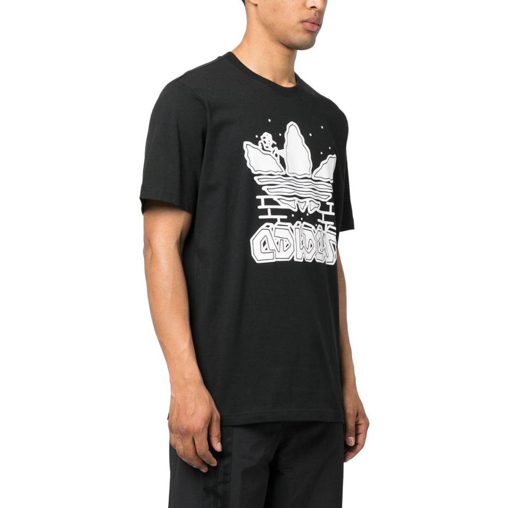 adidas Graphics Hack the Elite Tee Black Men Streetwear IC5737