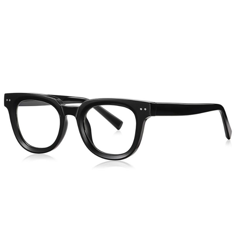 

Retro Flat Top Glasses Simple Nail Optical Frame Acetate Cp Core Minimalist Style Prescription Eyeglasses Frame 0