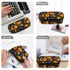 Pen Case Wear Resistant Polyester Portable Secure Zipper Closure with Main Compartment Mesh Pocket and Pen Slots for Students