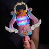 Yousheng Kids Handheld Lamp Swingable Wings Retractable Handles Dual Sound Light Effects Switchable Scepter Lamp Princess Style Toy