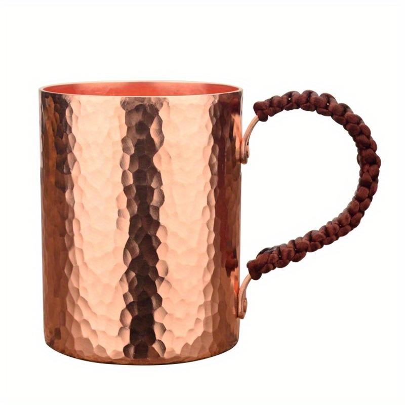 Copper Handmade Hammered Straight Coffee Mug Water Mug Copper Tea Cup Multifunction Teaware Copper Water Cup