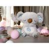 Simulated Breathing Koala Bear Plush Toy 25x15cm Brown Soother Stuffed Animal with Lullabies