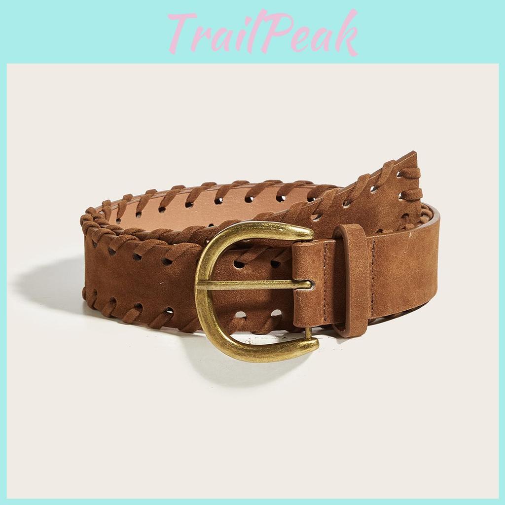 Womens Fashion Belt With Vintage Handcrafted Rope And Pin Buckle For Casual And Office Wear