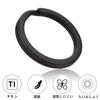 [AutCreation] titanium key holder ring key ring lightweight key ring Outer circumference 10mm/15mm/20mm/25mm/30mm black (25mm)