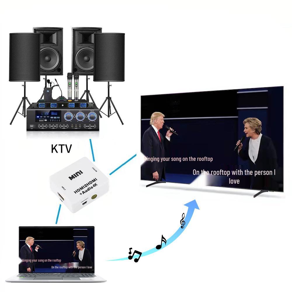 4K HDMI Audio Separator: HDMI to HDMI + Audio/SPDIF/R/L Converter