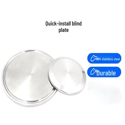 Quick-Install 316L Stainless Steel Sanitary Clamp Blind Plate