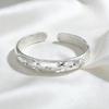 Sterling Silver Gypsophila Open Bangle - Elegant 999 Silver Bracelet, Perfect Birthday or Qixi Festival Gift for Her