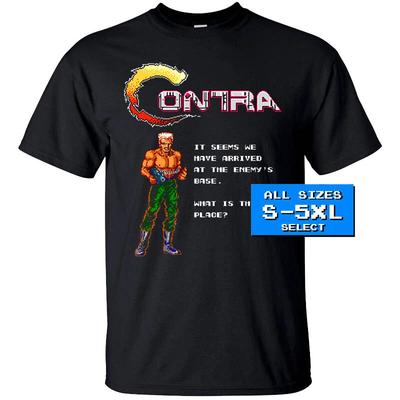 Contra Gryzor Japan Wat is deze Plek GAME T-shirt Alle maten S-5XL 100% KATOEN