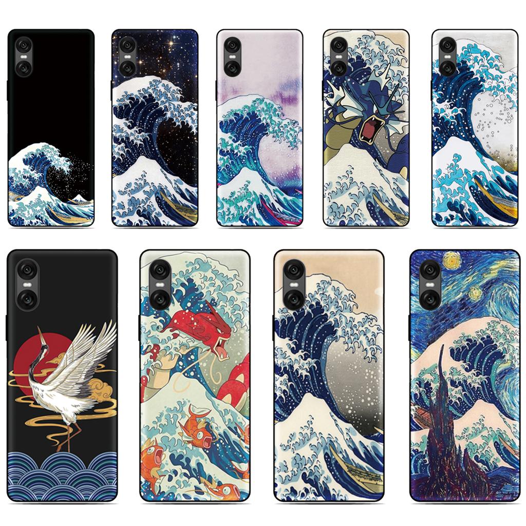 Wave Kanagawa Phone Case For ZTE Blade A76 4G A75 A73 A72 A71 A56 A55 A54 V80 Pro A35 Core A36 A51 Lite A34 A31 Plus A5 Cover